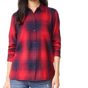 Madewell Classic Flannel  button down shirt S